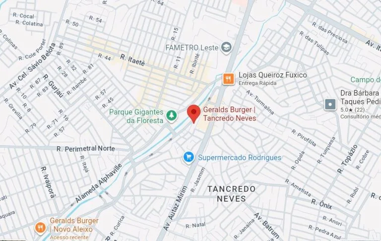 Localização Geralds Burger Tancredo Neves Hamburgueria Artesanal em Manaus