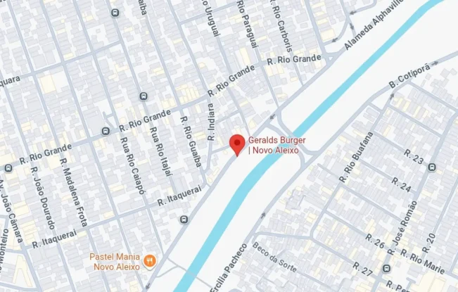 Localização da Geralds Burger Novo Aleixo em Manaus